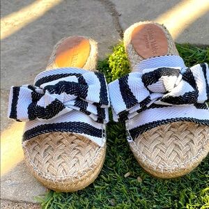 Ethan Valdes Espadrille Leather & Cotton Size 38